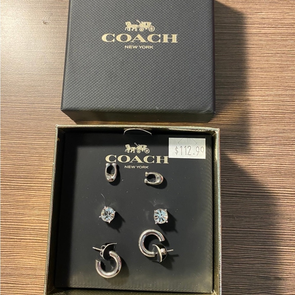 ⚡️ Final Price ⚡️ New in Box Coach New York Earrings NWT
